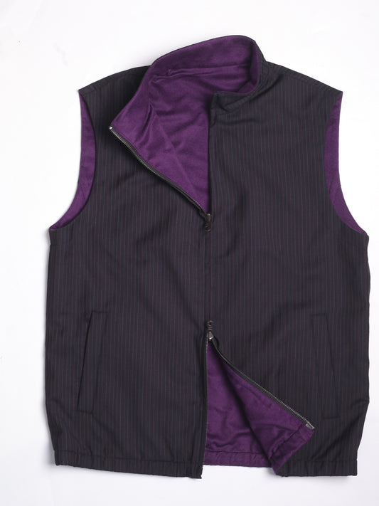 Noir & Plum Evening Suit