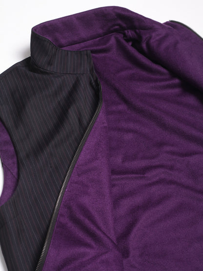 Noir & Plum Evening Suit