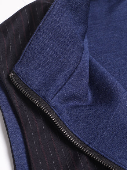 Navy Pinstripe Three-Piece