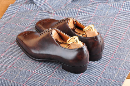 Wholecut Oxford in Museum Calf Brown
