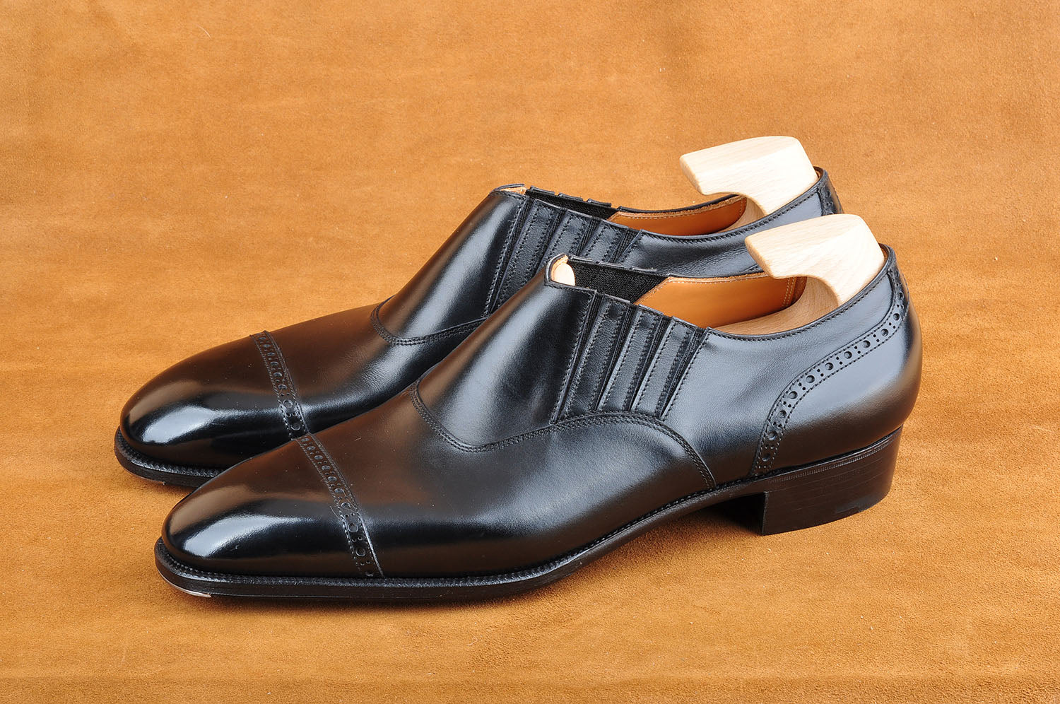 Wholecut Slip-On Loafer in Black