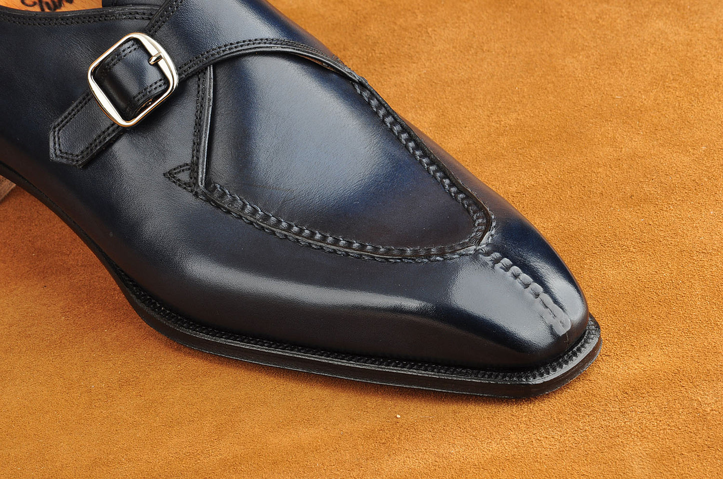 Hand-Sewn Monk Strap in Blue