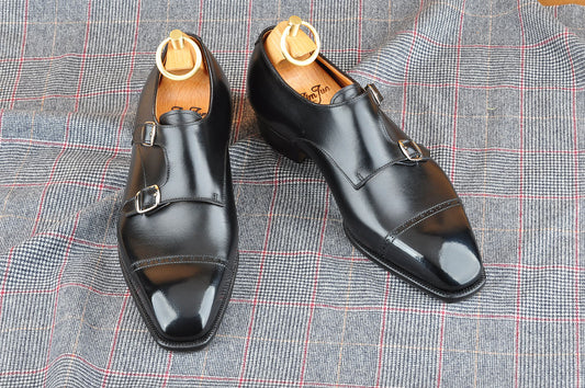 Classic Double Monk in Black