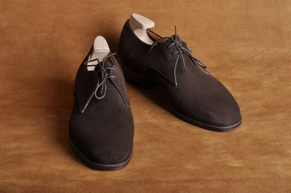 Square-Toe Suede Derby