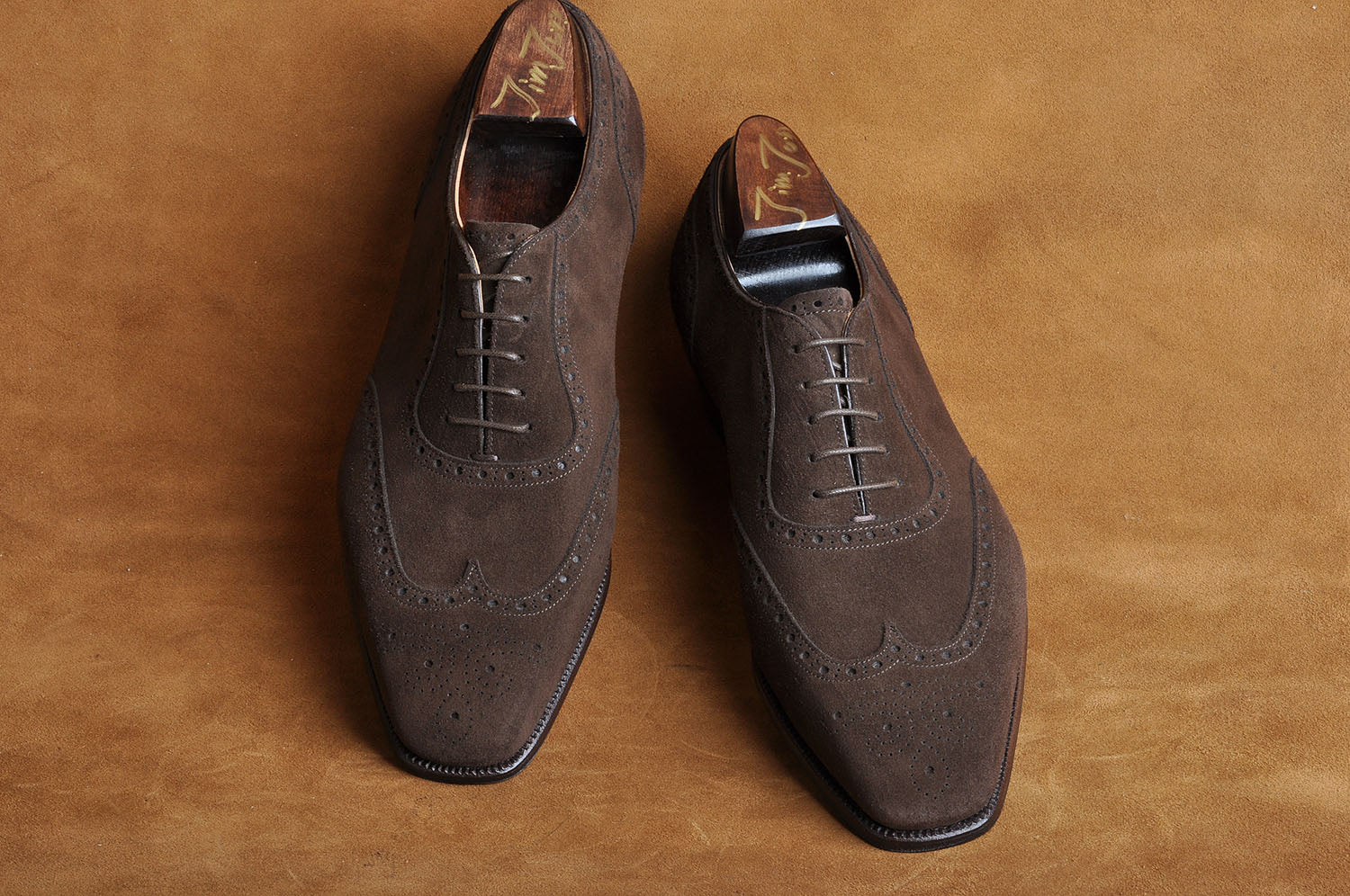 Adelaide Oxford in Tan Suede