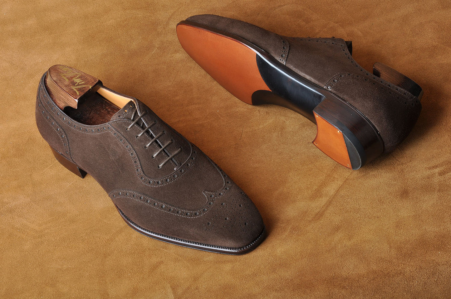 Adelaide Oxford in Tan Suede