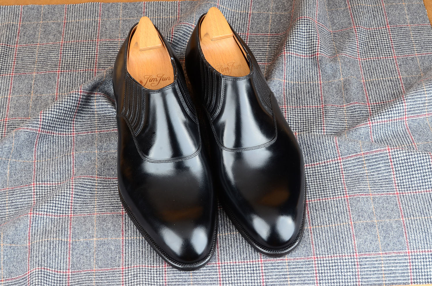 Round-Toe Slip-On Loafer in Black