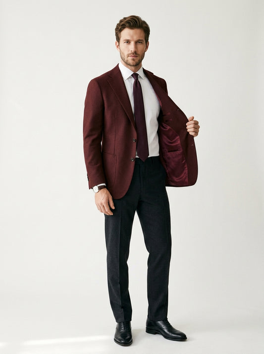Burgundy Travel Blazer